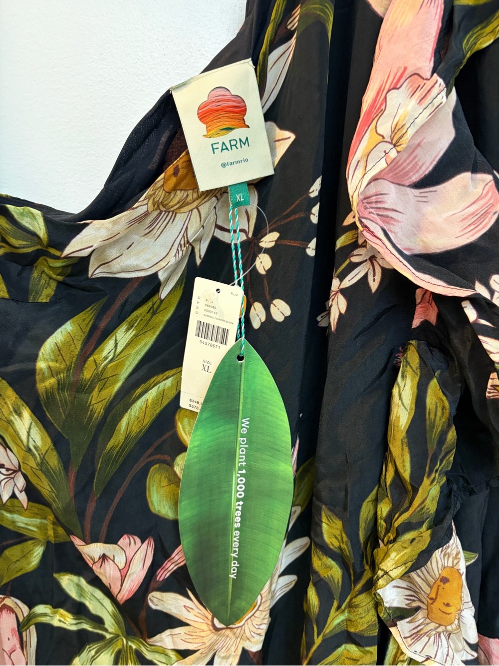NWT FARM RIO One-Shoulder Floral Midi Dress - Picture 12 of 15